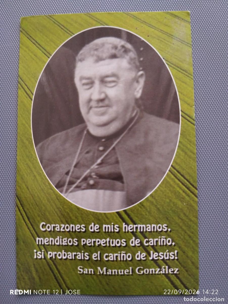 Otros art&iacute;culos de coleccionismo en papel: Estampa religiosa San Manuel Gonzalez-Palencia (654)