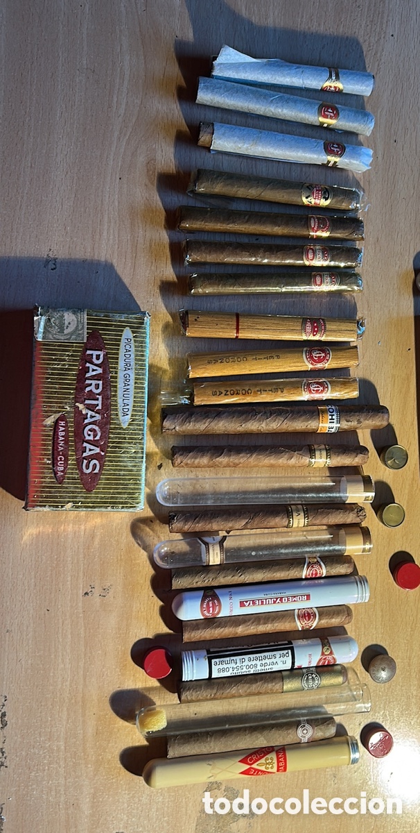 Otros art&iacute;culos de coleccionismo en papel: 17 Puros varios HABANA CUBA y picadura partagas