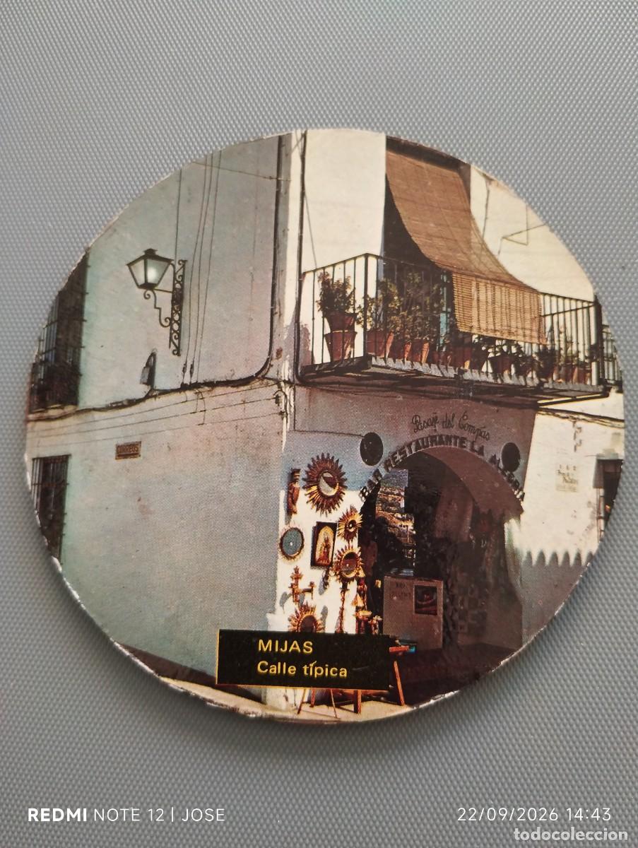Otros art&iacute;culos de coleccionismo en papel: Posavasos recuerdo de mijas (654)