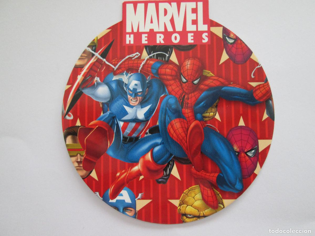Otros art&iacute;culos de coleccionismo en papel: ETIQUETA MARVEL HEROES - 9 CM
