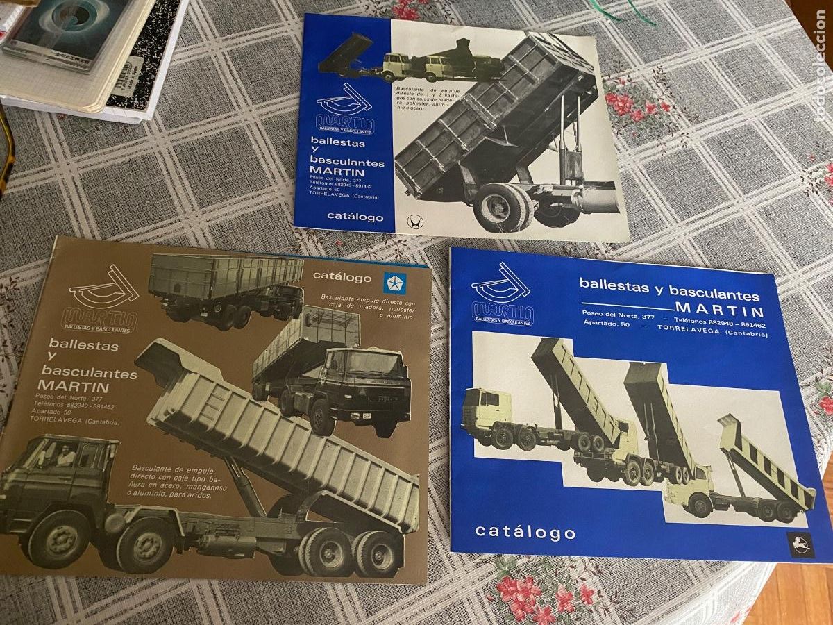 Otros art&iacute;culos de coleccionismo en papel: 3 CATALOGOS BALLESTAS Y BASCULANTES CAMION EBRO PEGASO Y CHRYSLER A&Ntilde;OS 80