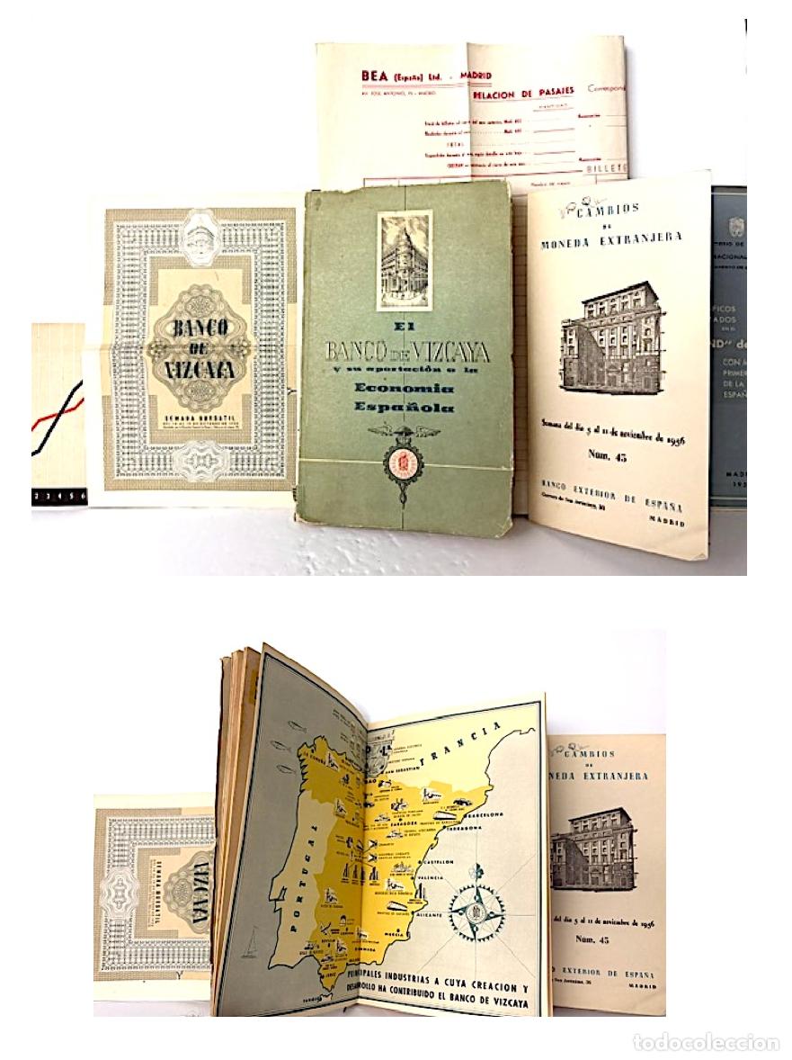 Otros art&iacute;culos de coleccionismo en papel: Lote Publicidad del Banco de Vizcaya en 1955