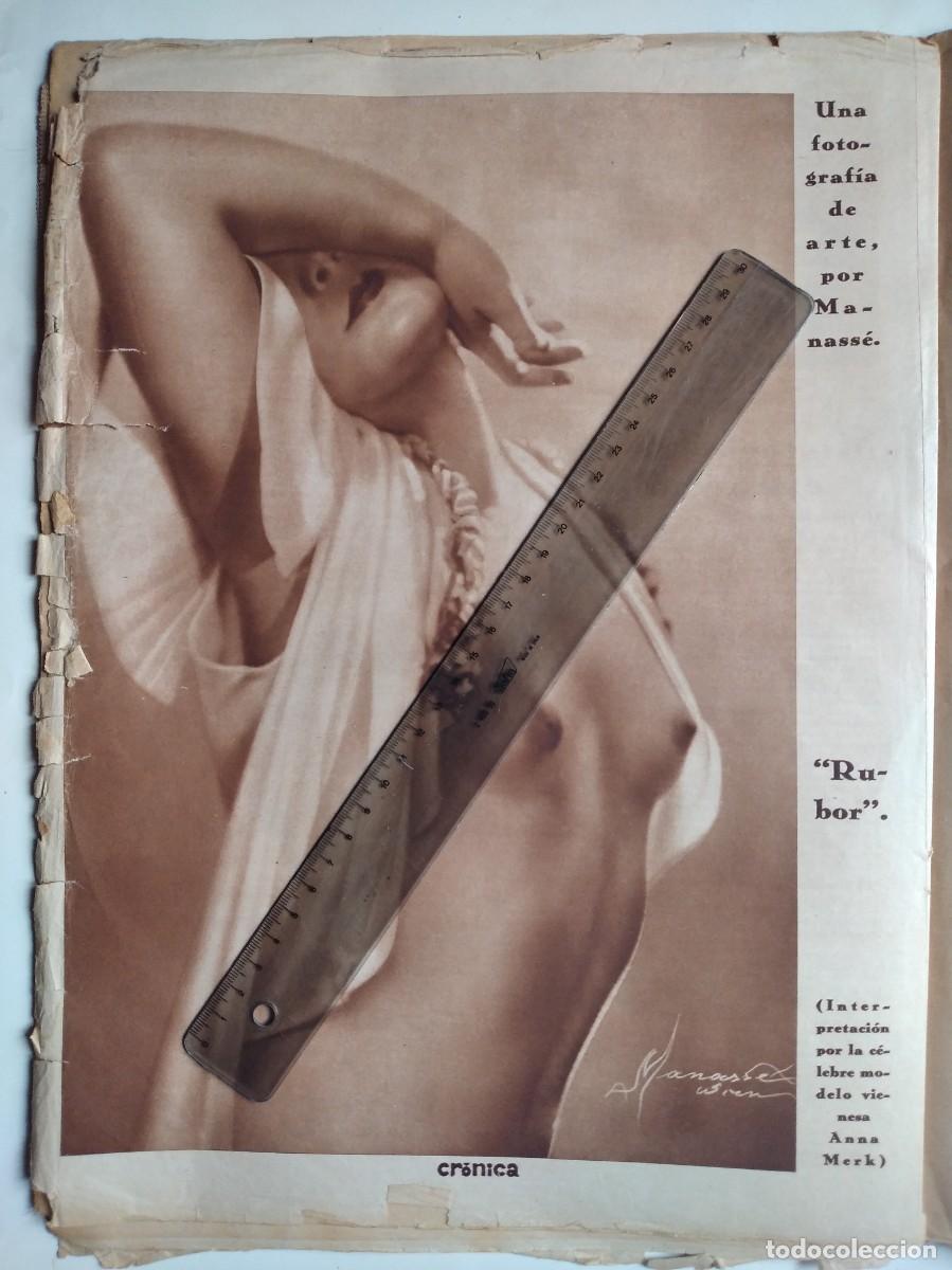 Otros art&iacute;culos de coleccionismo en papel: MANASS&Eacute; FOTOGRAF&Iacute;A ER&Oacute;TICA ANNA MERK MODELO VIENESA RUBOR HOJA REVISTA 1935