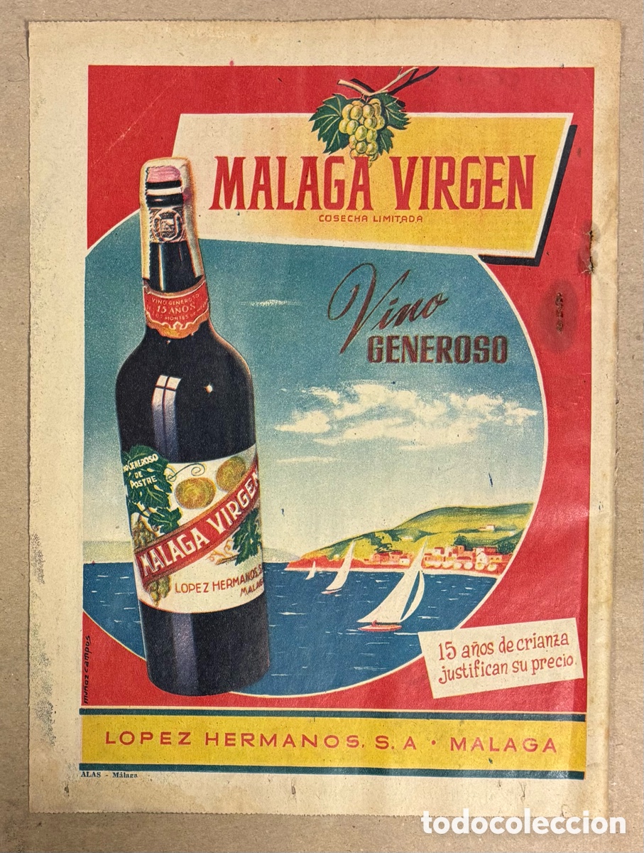 Otros art&iacute;culos de coleccionismo en papel: M&Aacute;LAGA VIRGEN. ANUNCIO PUBLICITARIO PERI&Oacute;DICO ABC A&Ntilde;OS 60.