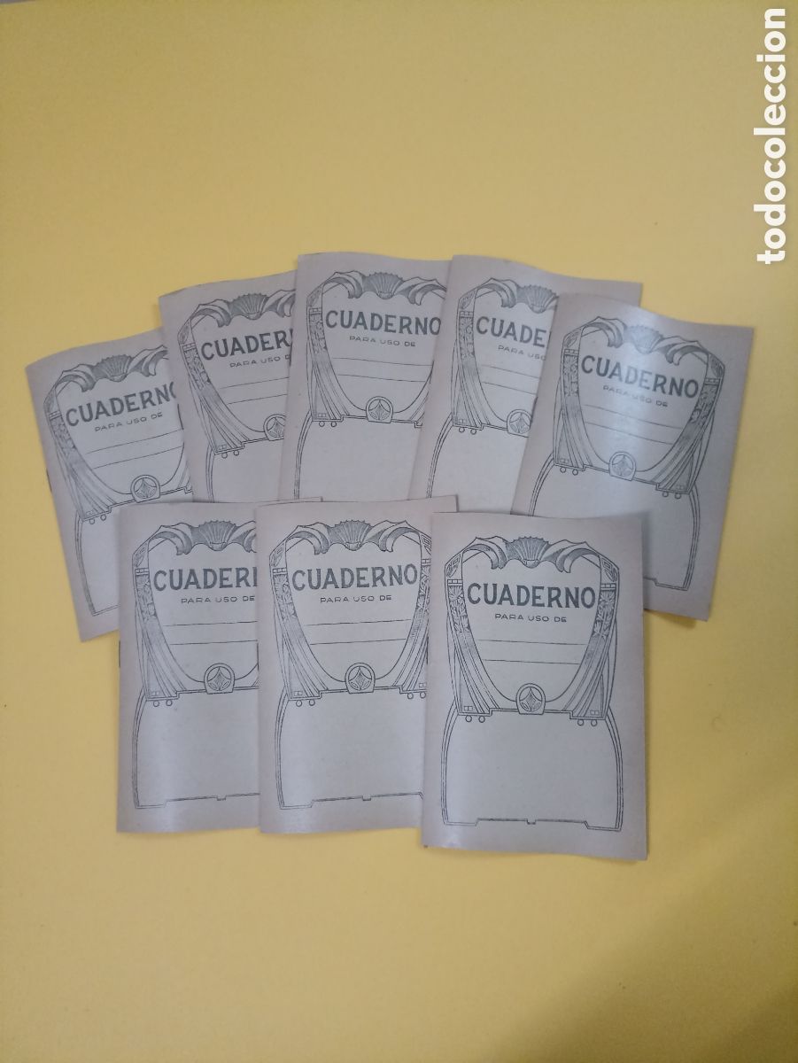 Otros art&iacute;culos de coleccionismo en papel: Lote 8 cuadernos tama&ntilde;o octavo una raya