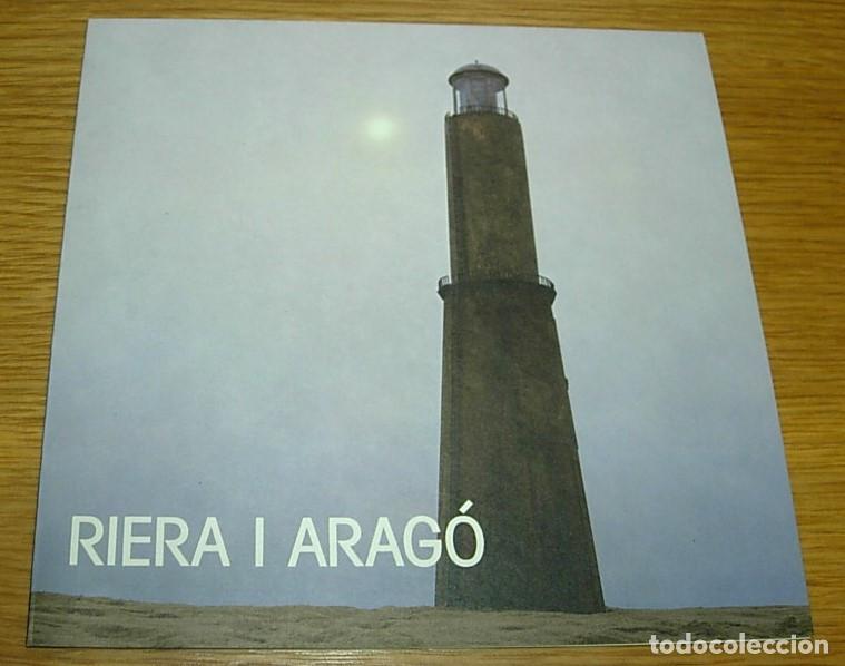 Otros art&iacute;culos de coleccionismo en papel: Tr&iacute;ptico publicitario de la Exposici&oacute;n RIERA I ARAG&Oacute; Pintura Escultura en la Galer&iacute;a Joan Prats 1985