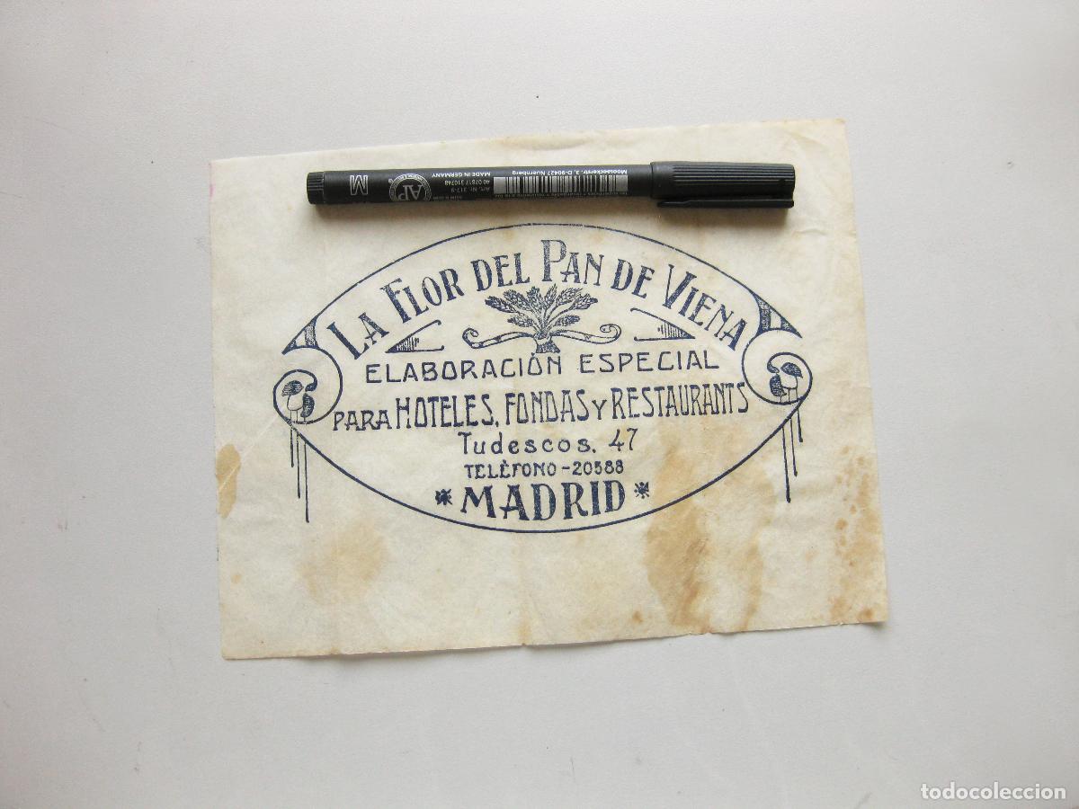 Otros art&iacute;culos de coleccionismo en papel: HOJA DE PAPEL CON PUBLICIDAD DE PANADER&Iacute;A PASTELER&Iacute;A LA FLOR DE VIENA DE MADRID