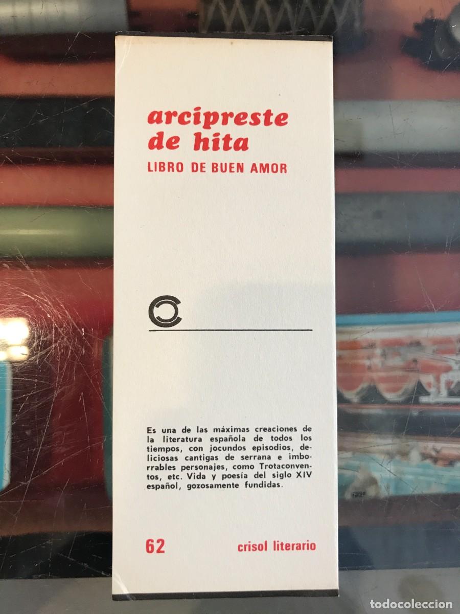 Otros art&iacute;culos de coleccionismo en papel: MARCAP&Aacute;GINAS. CRISOL LITERARIO. AGUILAR. ARCIPRESTE DE HITA