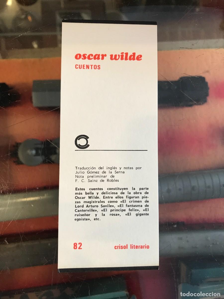 Otros art&iacute;culos de coleccionismo en papel: MARCAP&Aacute;GINAS. CRISOL LITERARIO. AGUILAR. OSCAR WILDE