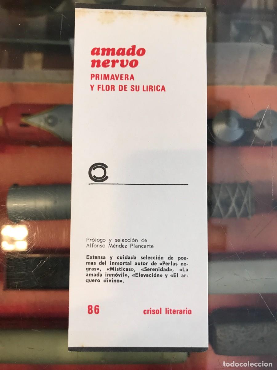 Otros art&iacute;culos de coleccionismo en papel: MARCAP&Aacute;GINAS. CRISOL LITERARIO. AGUILAR. AMADO NERVO