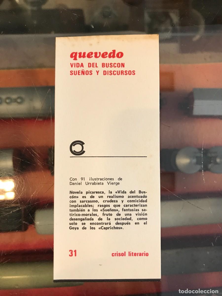 Otros art&iacute;culos de coleccionismo en papel: MARCAP&Aacute;GINAS. CRISOL LITERARIO. AGUILAR. QUEVEDO