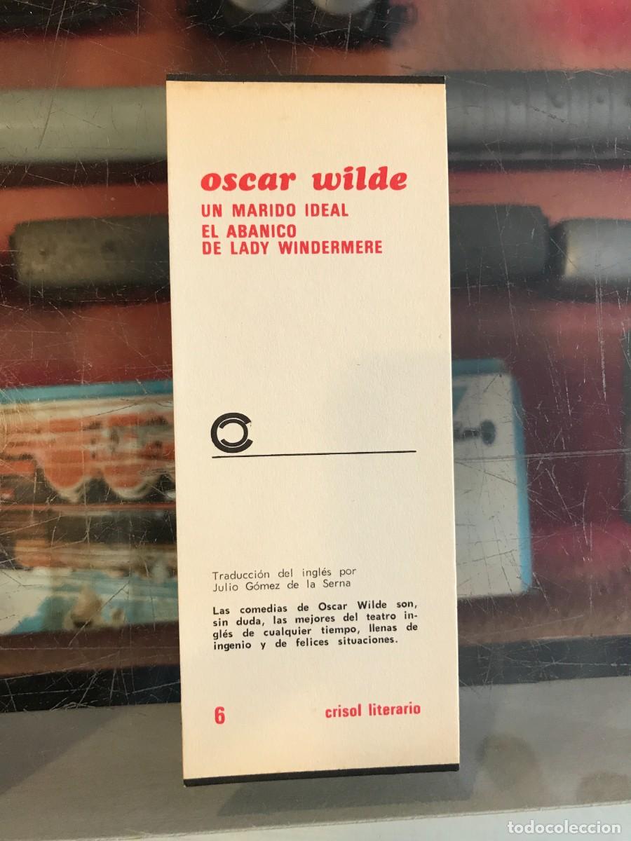 Otros art&iacute;culos de coleccionismo en papel: MARCAP&Aacute;GINAS. CRISOL LITERARIO. AGUILAR. OSCAR WILDE