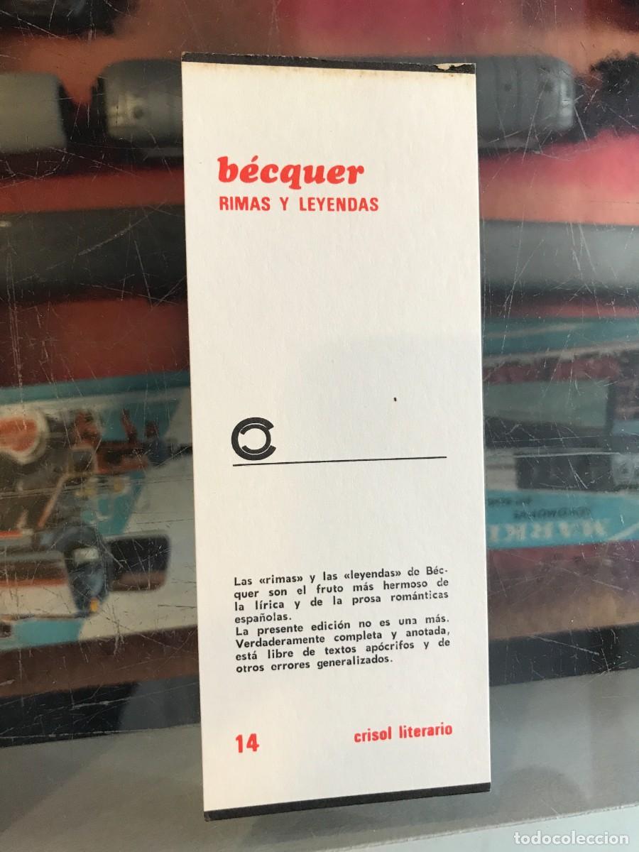 Otros art&iacute;culos de coleccionismo en papel: MARCAP&Aacute;GINAS. CRISOL LITERARIO. AGUILAR. B&Eacute;CQUER