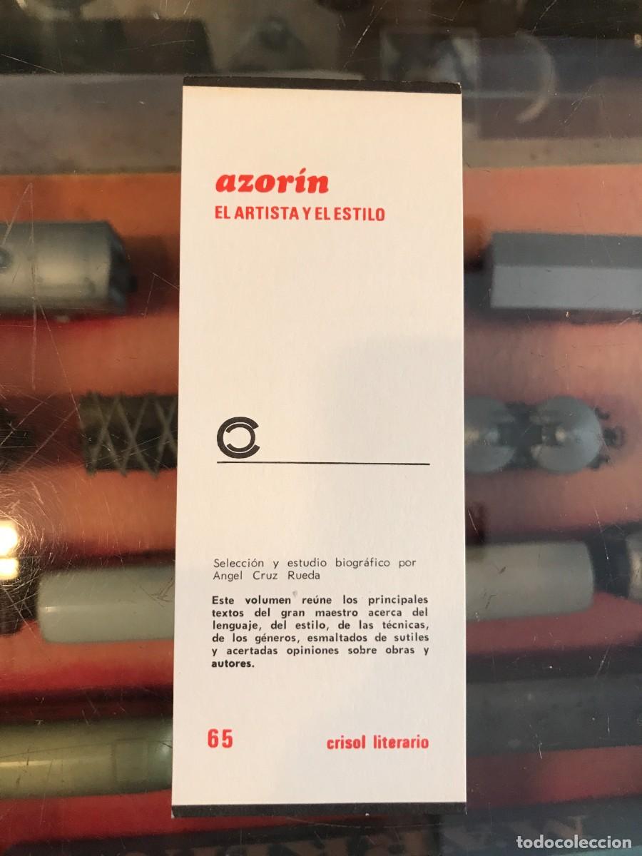 Otros art&iacute;culos de coleccionismo en papel: MARCAP&Aacute;GINAS. CRISOL LITERARIO. AGUILAR. AZOR&Iacute;N