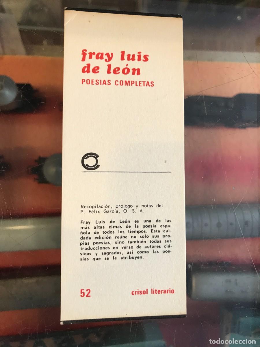Otros art&iacute;culos de coleccionismo en papel: MARCAP&Aacute;GINAS. CRISOL LITERARIO. AGUILAR. FRAY LUIS DE LE&Oacute;N