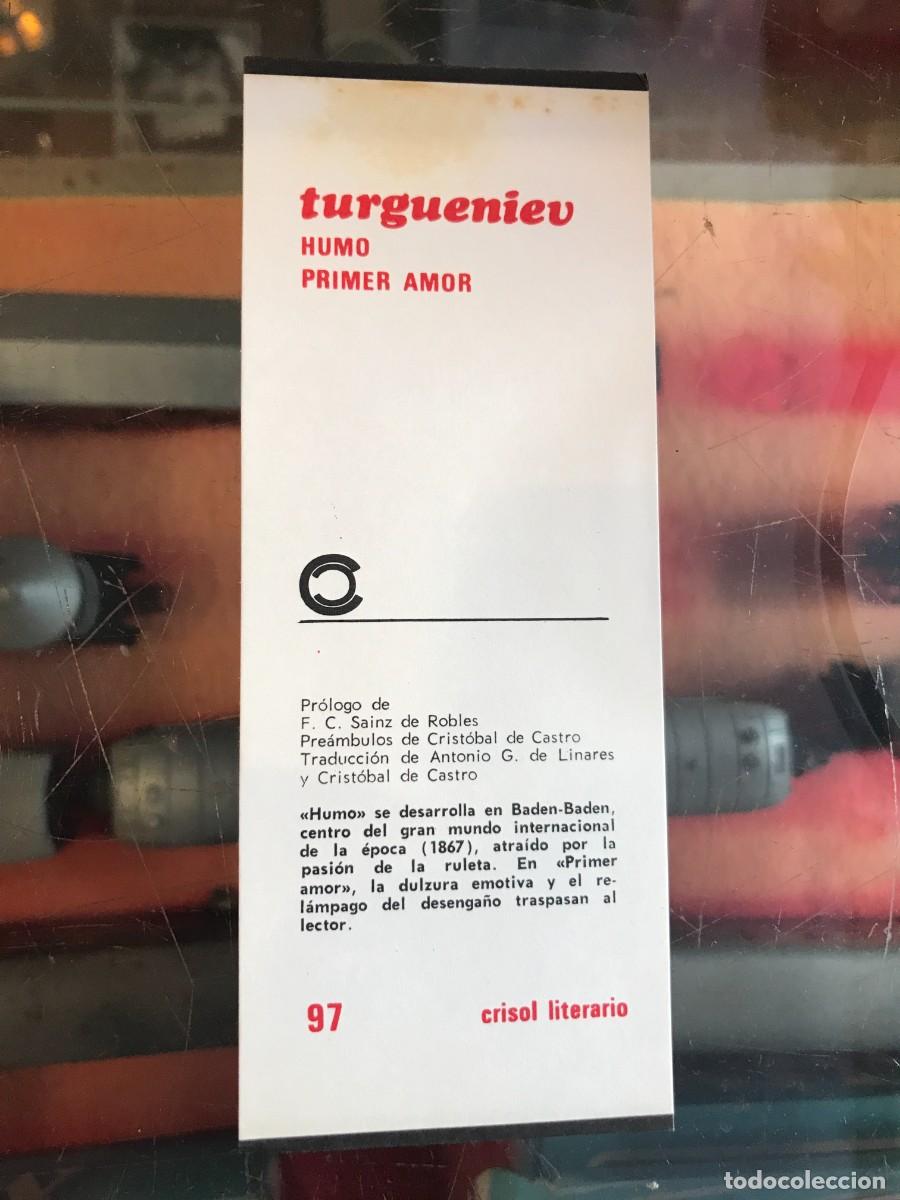 Otros art&iacute;culos de coleccionismo en papel: MARCAP&Aacute;GINAS. CRISOL LITERARIO. AGUILAR. TURGUENIEV