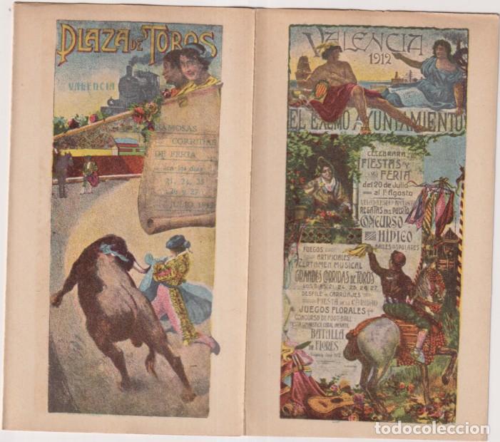 Otros art&iacute;culos de coleccionismo en papel: Valencia. Tr&iacute;ptico. Programa de Feria y Fiestas de 1912
