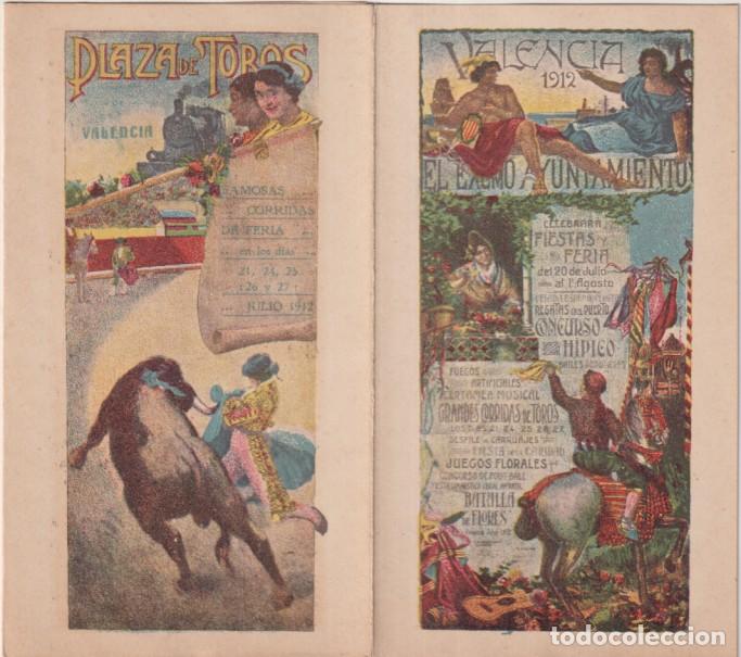 Otros art&iacute;culos de coleccionismo en papel: Valencia. Tr&iacute;ptico. Programa de Feria y Fiestas de 1912