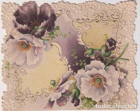Otros art&iacute;culos de coleccionismo en papel: Antiguo Cromo Troquelado con relieves en cartulina o cart&oacute;n (12,5x12 c)