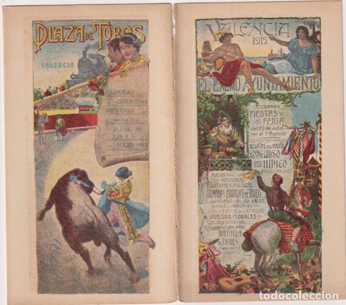 Otros art&iacute;culos de coleccionismo en papel: Valencia. Tr&iacute;ptico. Programa de Feria y Fiestas de 1912