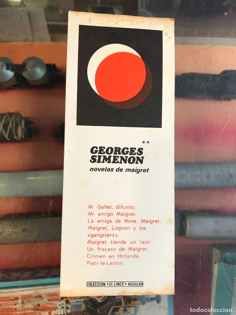 Otros art&iacute;culos de coleccionismo en papel: MARCAP&Aacute;GINAS. COLECCI&Oacute;N EL LINCE AGUILAR. SIMENON. NOVELAS DE MAIGRET