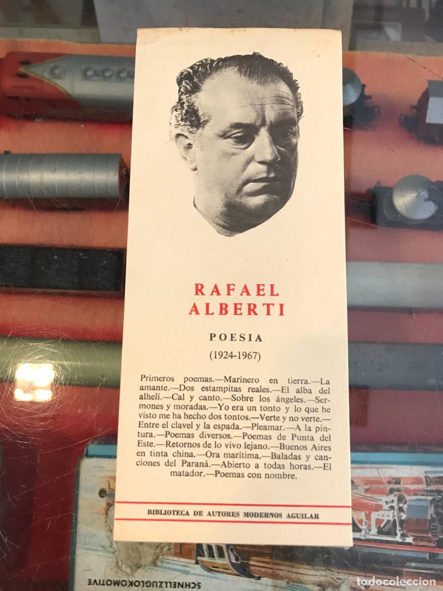Otros art&iacute;culos de coleccionismo en papel: MARCAP&Aacute;GINAS. RAFAEL ALBERTI. POES&Iacute;A (1924-1967)