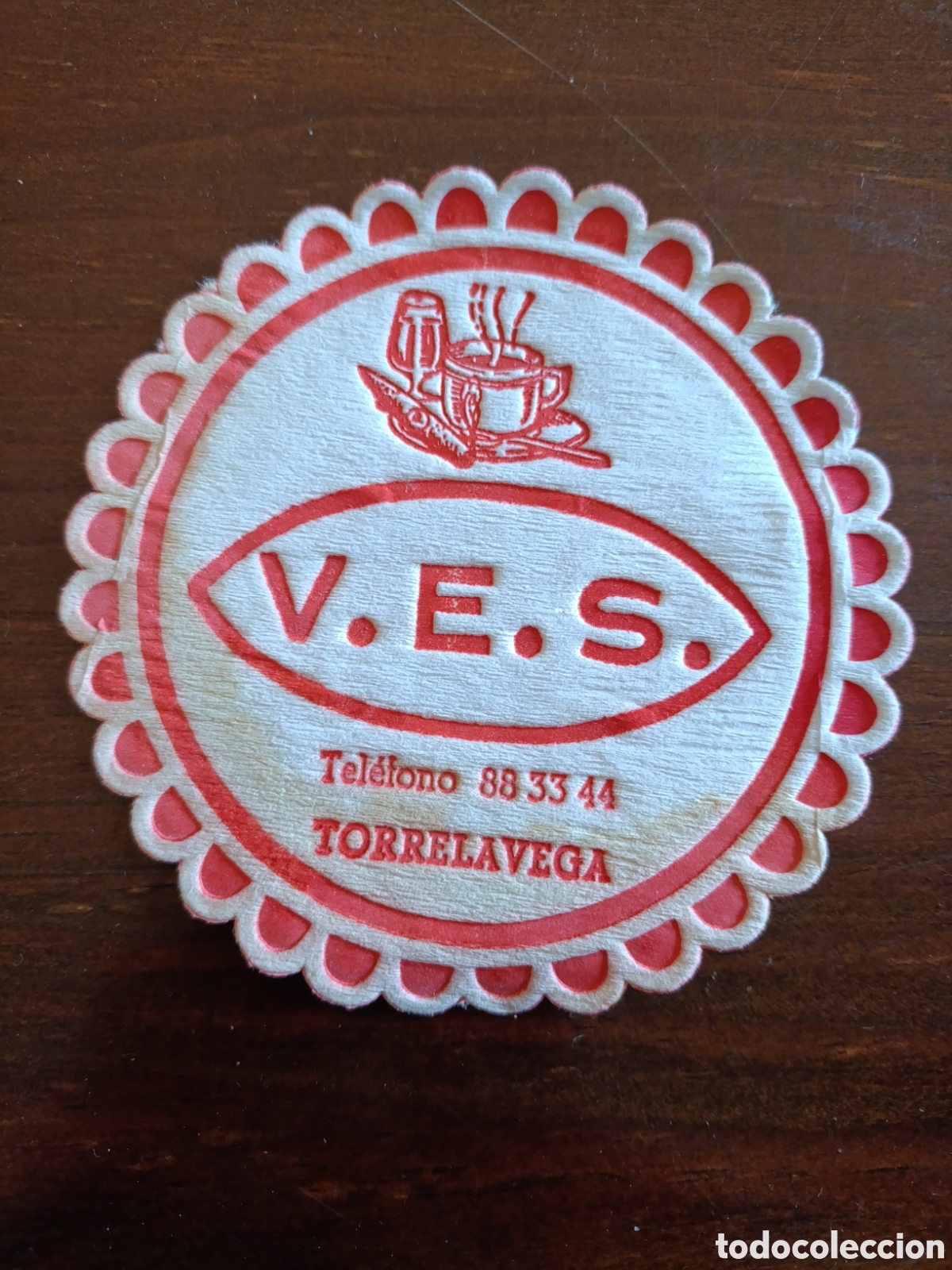 Otros art&iacute;culos de coleccionismo en papel: V.E.S TORRELAVEGA [ POSA-VASOS A&Ntilde;OS 50-60 ]