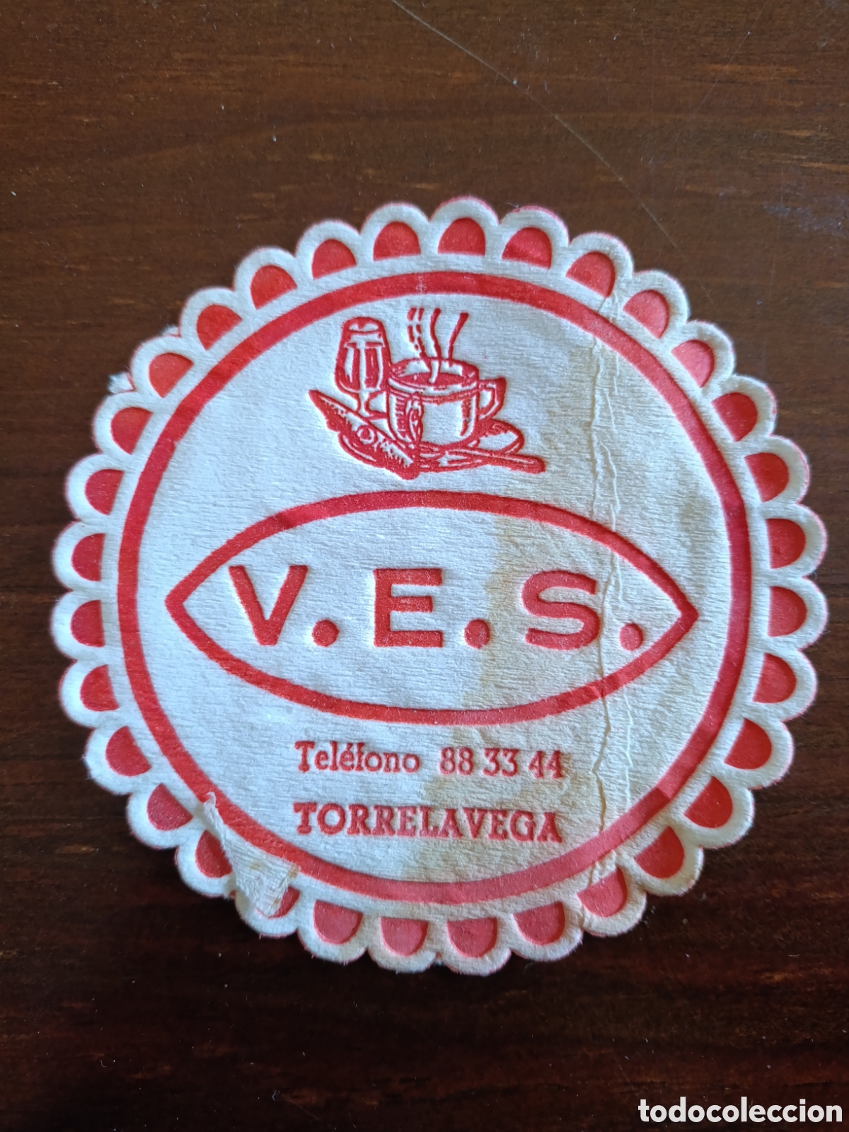 Otros art&iacute;culos de coleccionismo en papel: V.E.S TORRELAVEGA [ POSA-VASOS A&Ntilde;OS 50-60 ]