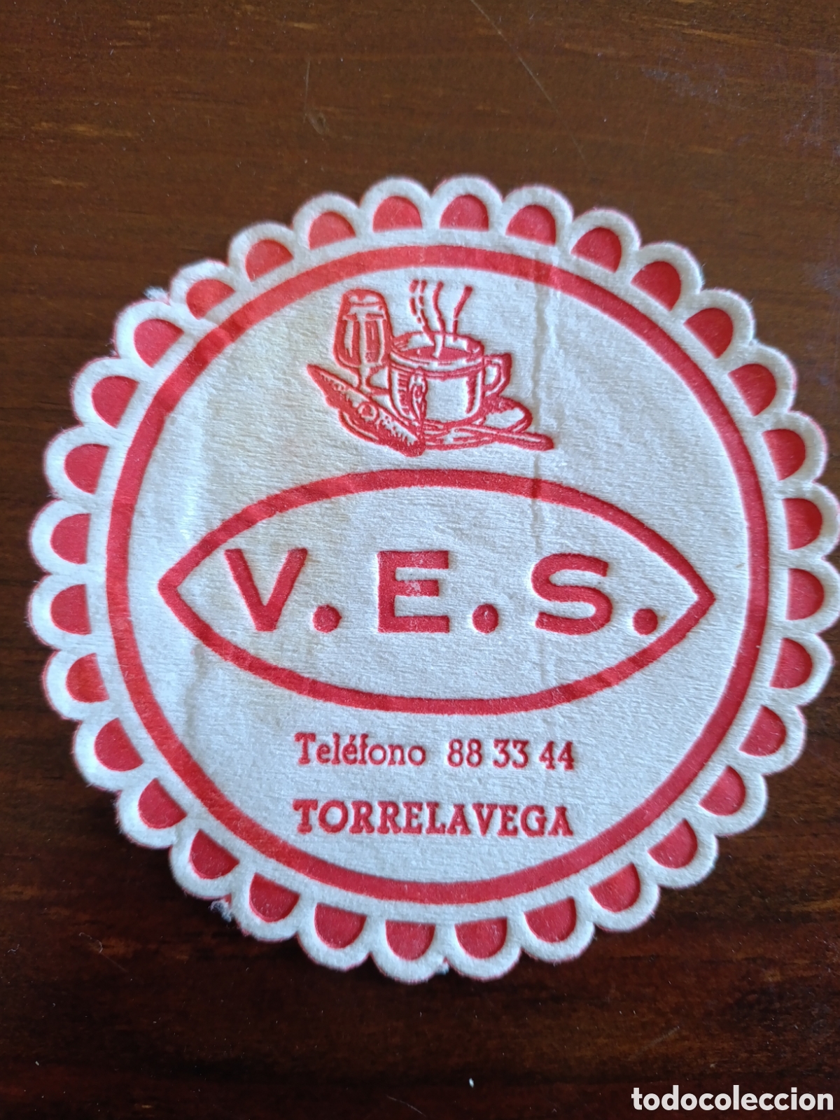 Otros art&iacute;culos de coleccionismo en papel: V.E.S TORRELAVEGA [ POSA-VASOS A&Ntilde;OS 50-60 ]