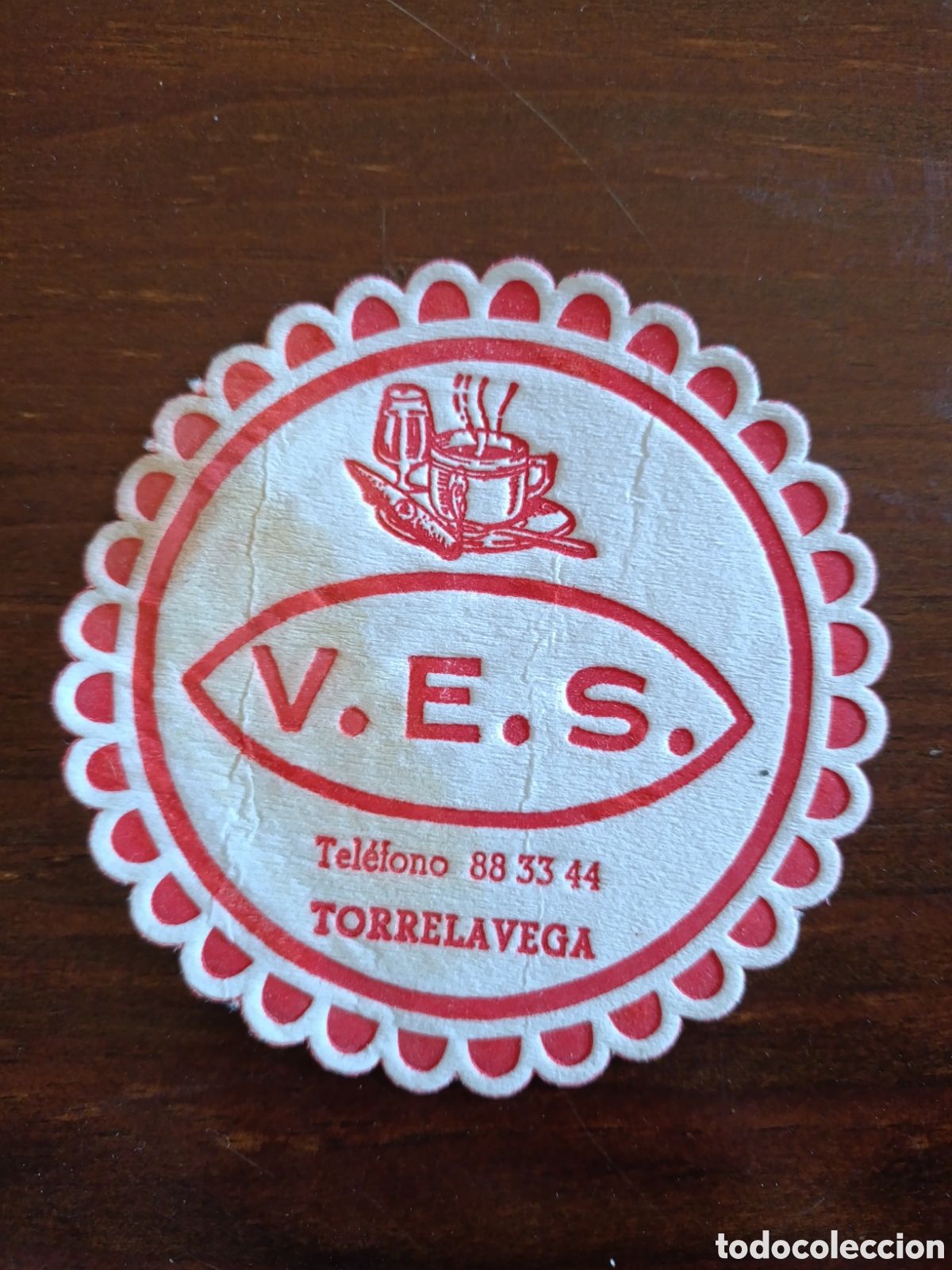 Otros art&iacute;culos de coleccionismo en papel: V.E.S TORRELAVEGA [ POSA-VASOS A&Ntilde;OS 50-60 ]