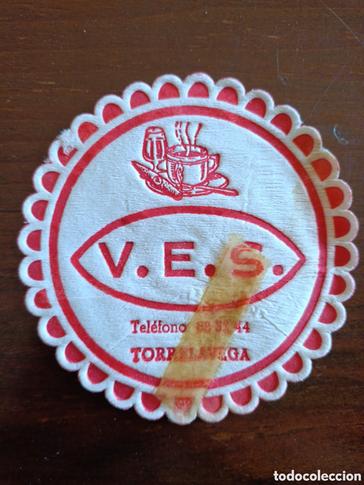 Otros art&iacute;culos de coleccionismo en papel: V.E.S TORRELAVEGA [ POSA-VASOS A&Ntilde;OS 50-60 ]