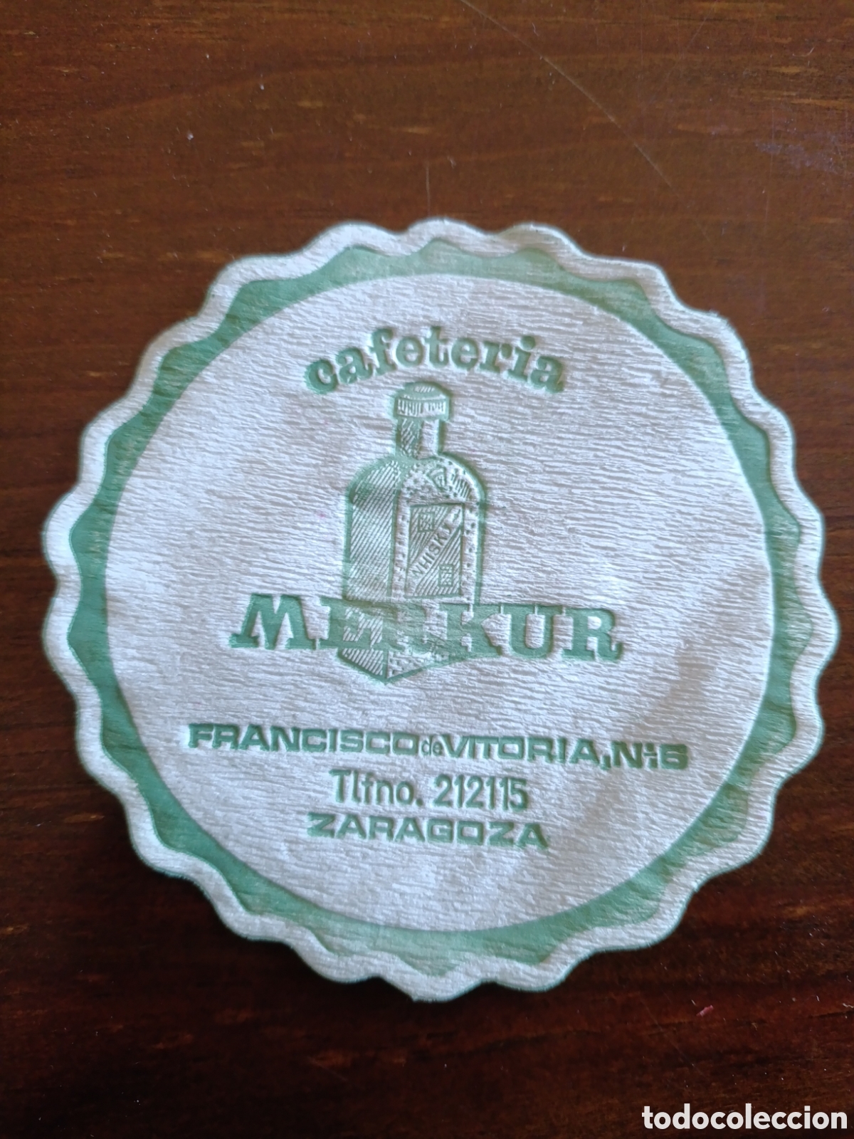 Otros art&iacute;culos de coleccionismo en papel: CAFETERIA MERKUR ZGZ [ POSA-VASOS A&Ntilde;OS 50-60 ]