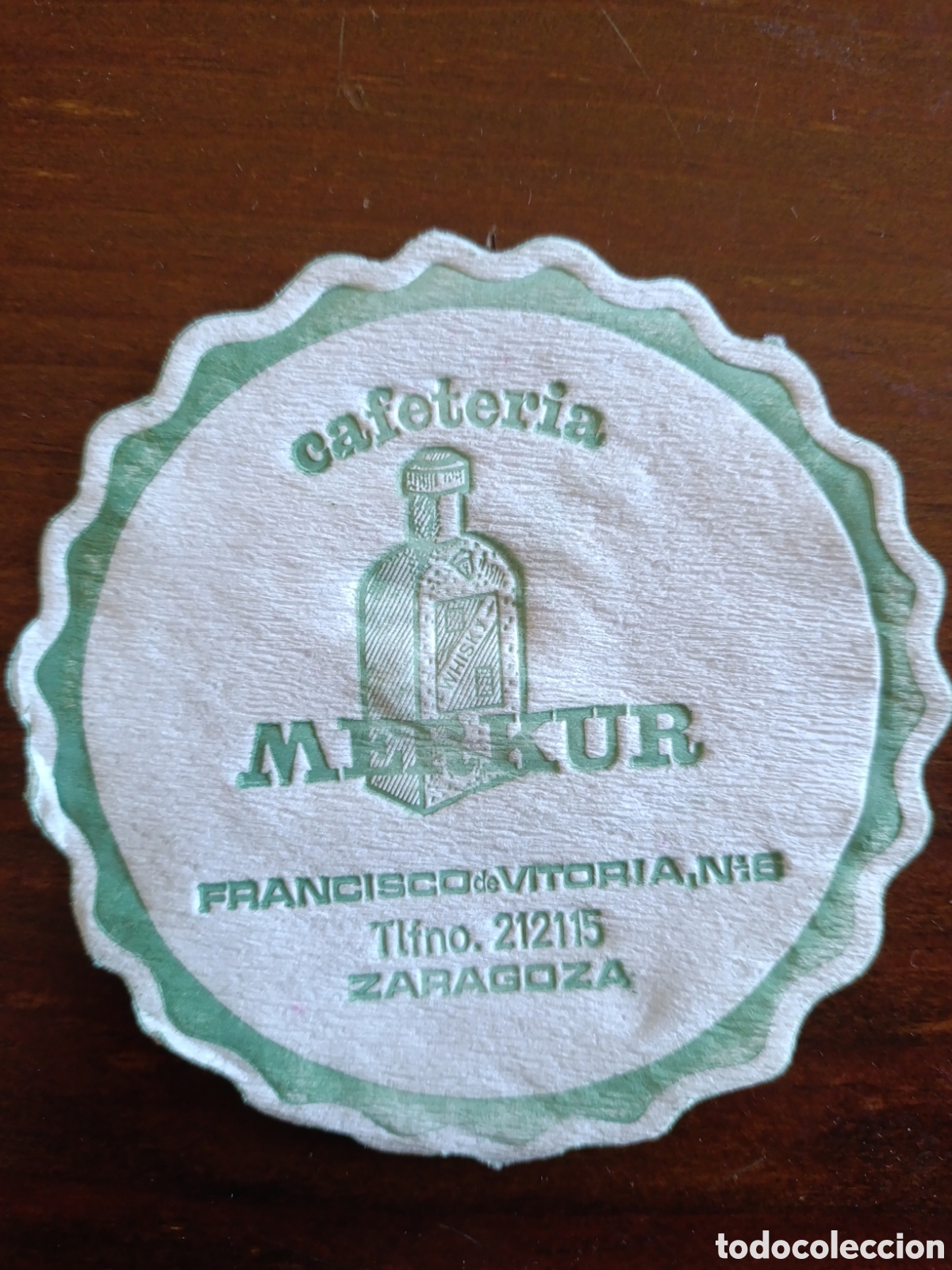 Otros art&iacute;culos de coleccionismo en papel: CAFETERIA MERKUR ZGZ [ POSA-VASOS A&Ntilde;OS 50-60 ]