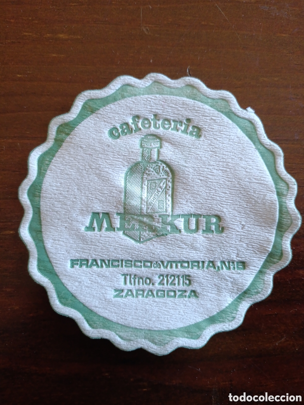 Otros art&iacute;culos de coleccionismo en papel: CAFETERIA MERKUR ZGZ [ POSA-VASOS A&Ntilde;OS 50-60 ]