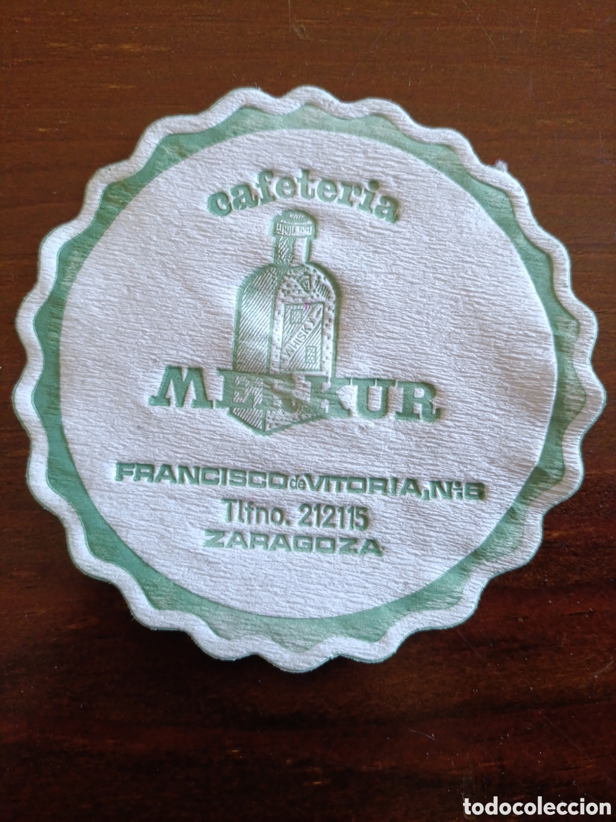 Otros art&iacute;culos de coleccionismo en papel: CAFETERIA MERKUR ZGZ [ POSA-VASOS A&Ntilde;OS 50-60 ]