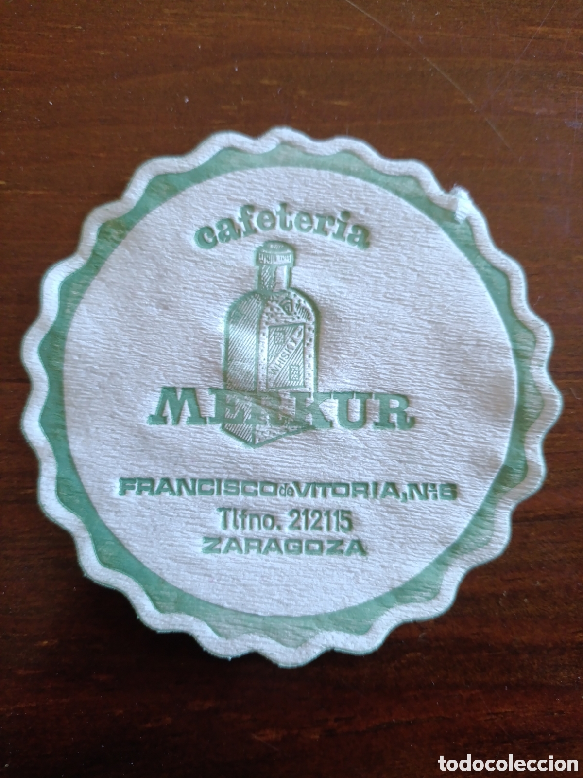 Otros art&iacute;culos de coleccionismo en papel: CAFETERIA MERKUR ZGZ [ POSA-VASOS A&Ntilde;OS 50-60 ]