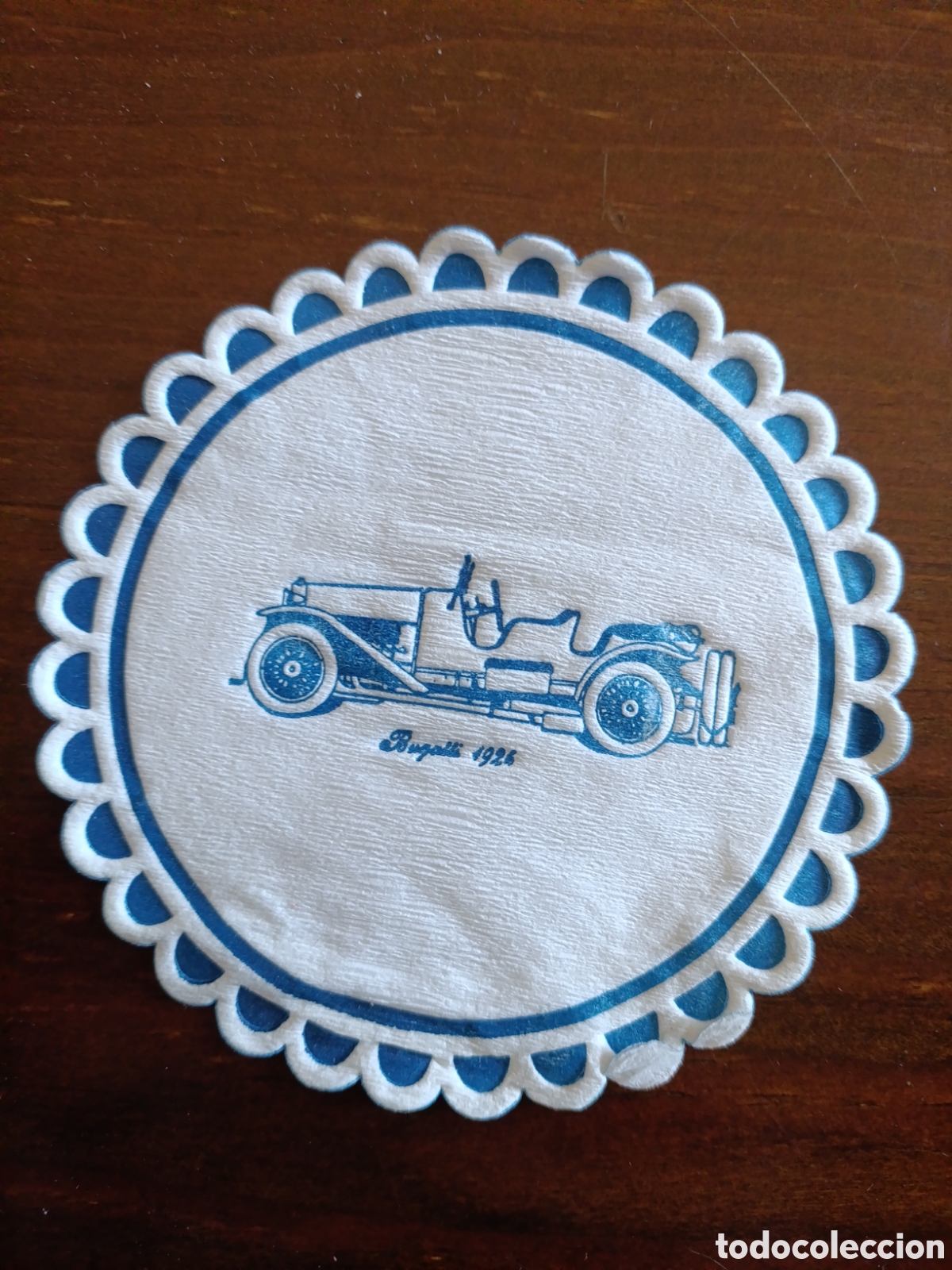 Otros art&iacute;culos de coleccionismo en papel: BUGATTI 1926 [ POSA-VASOS A&Ntilde;OS 50-60 ]