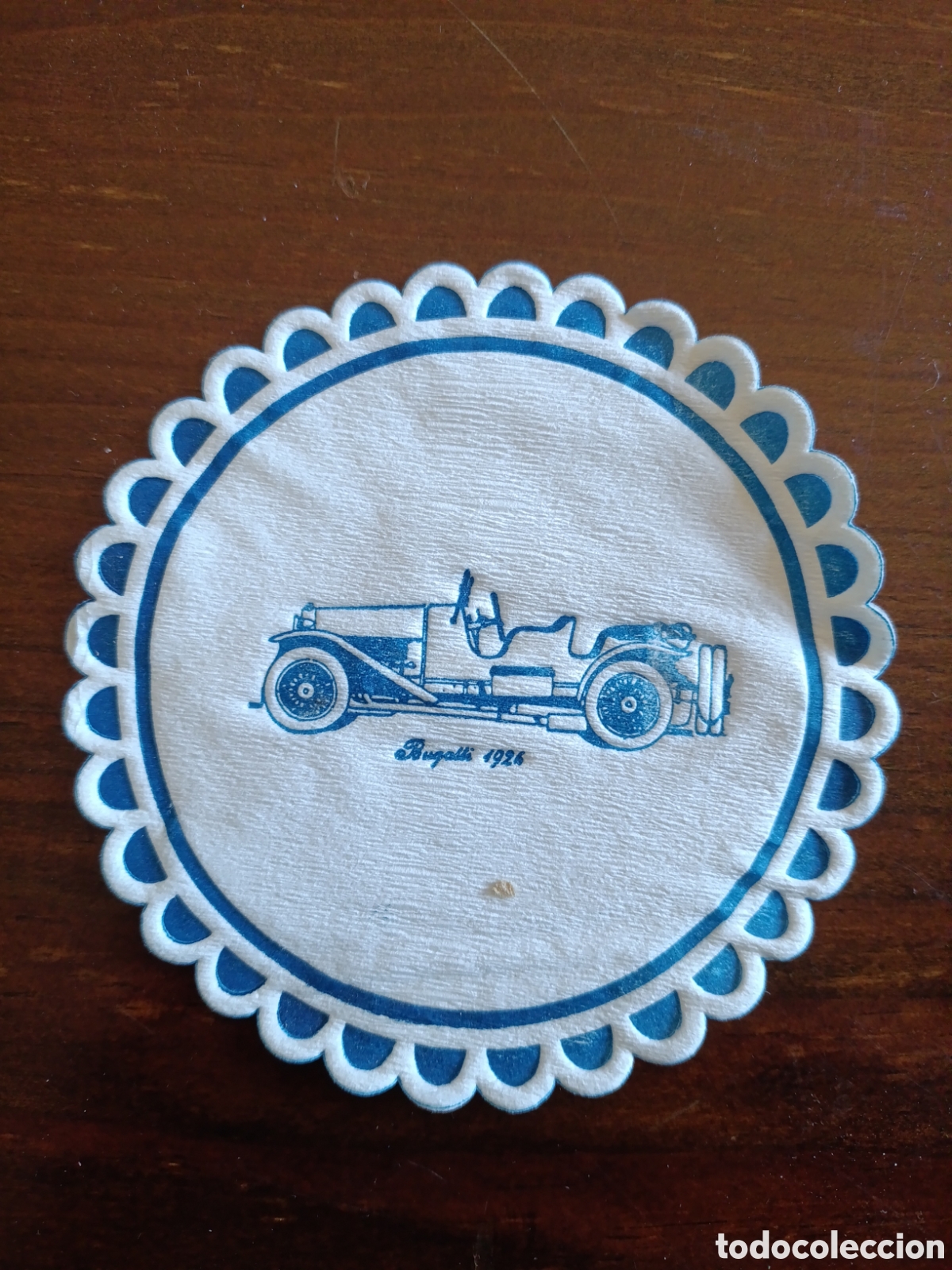 Otros art&iacute;culos de coleccionismo en papel: BUGGATTI 1926[ POSA-VASOS A&Ntilde;OS 50-60 ]