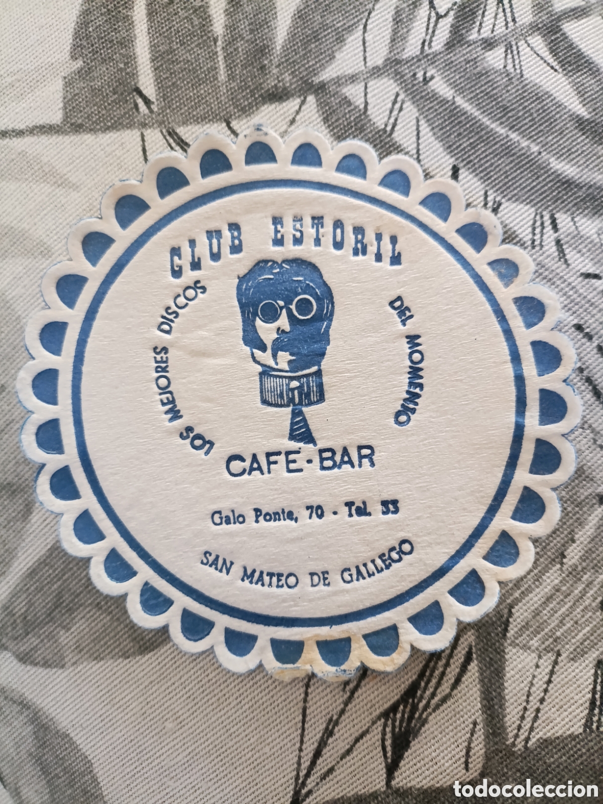 Otros art&iacute;culos de coleccionismo en papel: CLUB ESTORIL CAF&Eacute;&bull;BAR SAN MATEO DE GALLEGO [ POSA-VASOS A&Ntilde;OS 50-60 ]