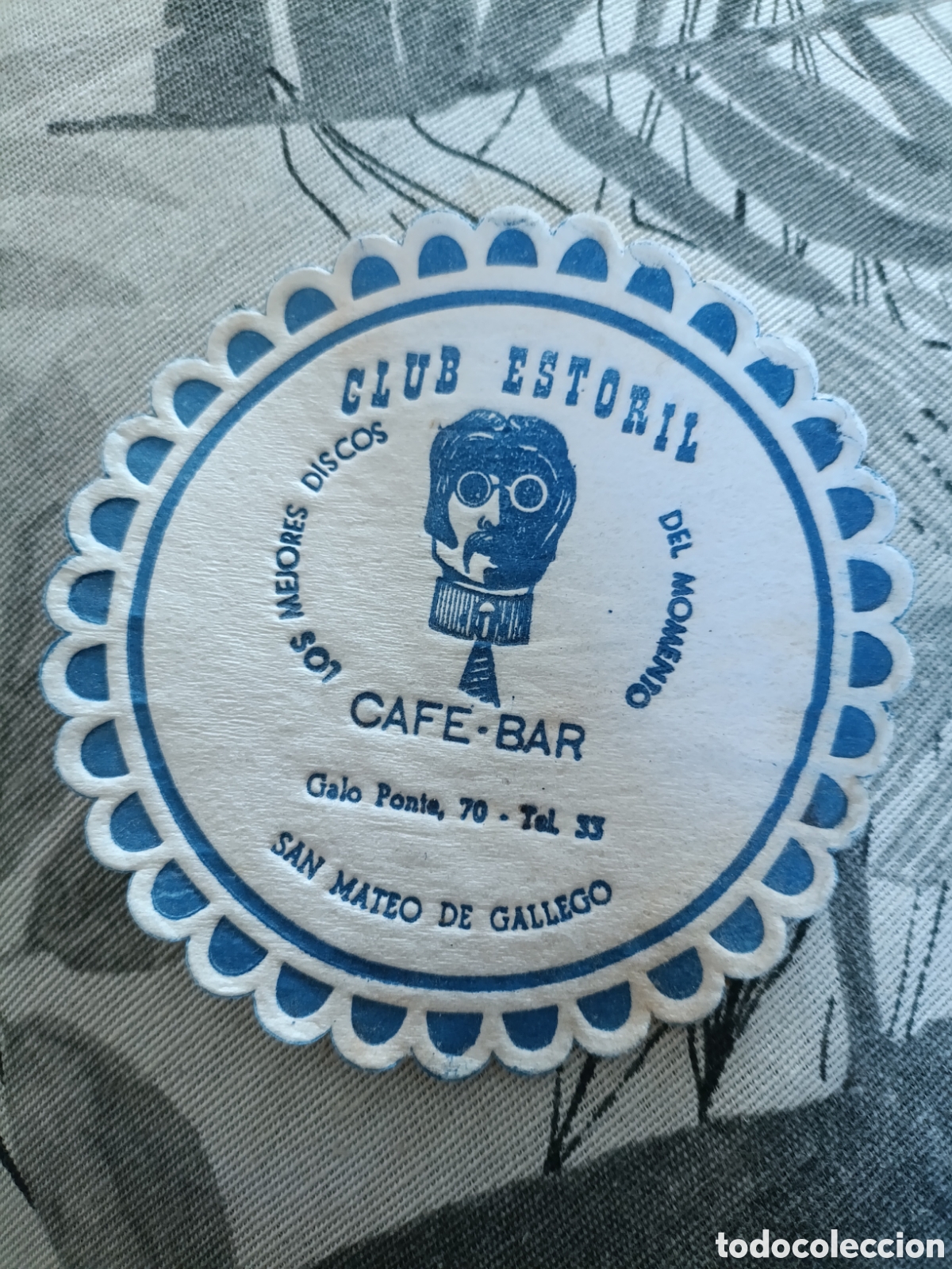 Otros art&iacute;culos de coleccionismo en papel: CLUB ESTORIL CAF&Eacute;&bull;BAR SAN MATEO DE GALLEGO [ POSA-VASOS A&Ntilde;OS 50-60 ]
