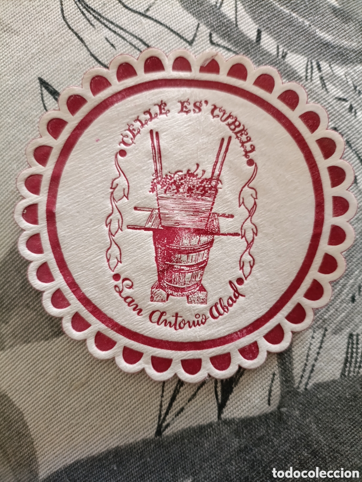 Otros art&iacute;culos de coleccionismo en papel: Calle es cubel San Antonio abad [ POSA-VASOS A&Ntilde;OS 50-60 ]