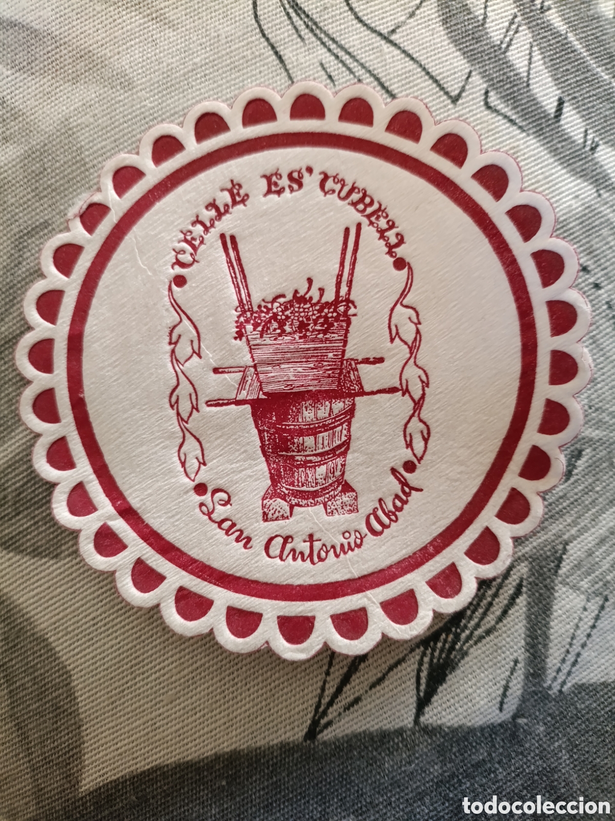 Otros art&iacute;culos de coleccionismo en papel: Calle es cubel San Antonio abad [ POSA-VASOS A&Ntilde;OS 50-60 ]