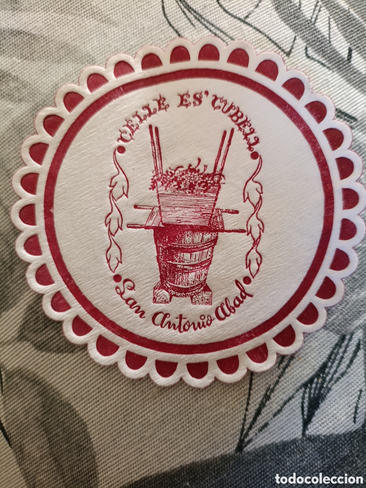 Otros art&iacute;culos de coleccionismo en papel: Calle es cubel San Antonio abad [ POSA-VASOS A&Ntilde;OS 50-60 ]