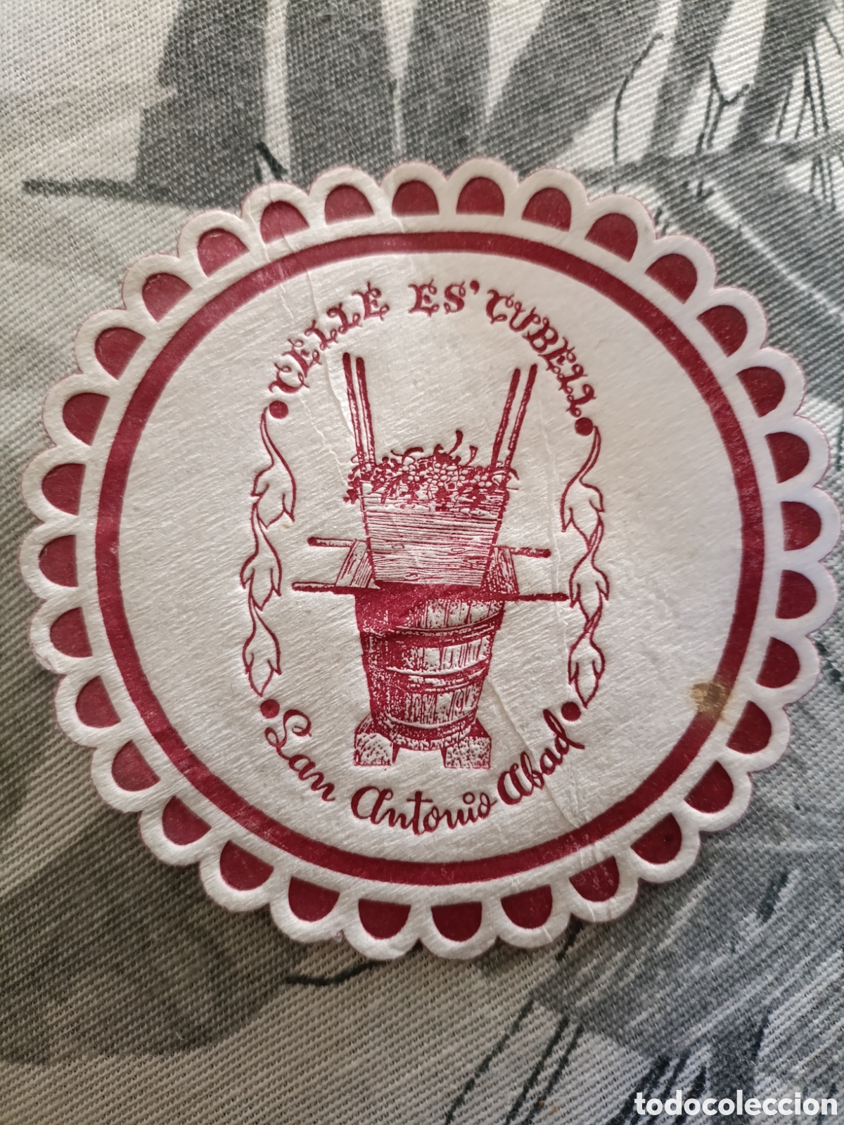 Otros art&iacute;culos de coleccionismo en papel: Calle es cubel San Antonio abad [ POSA-VASOS A&Ntilde;OS 50-60 ]