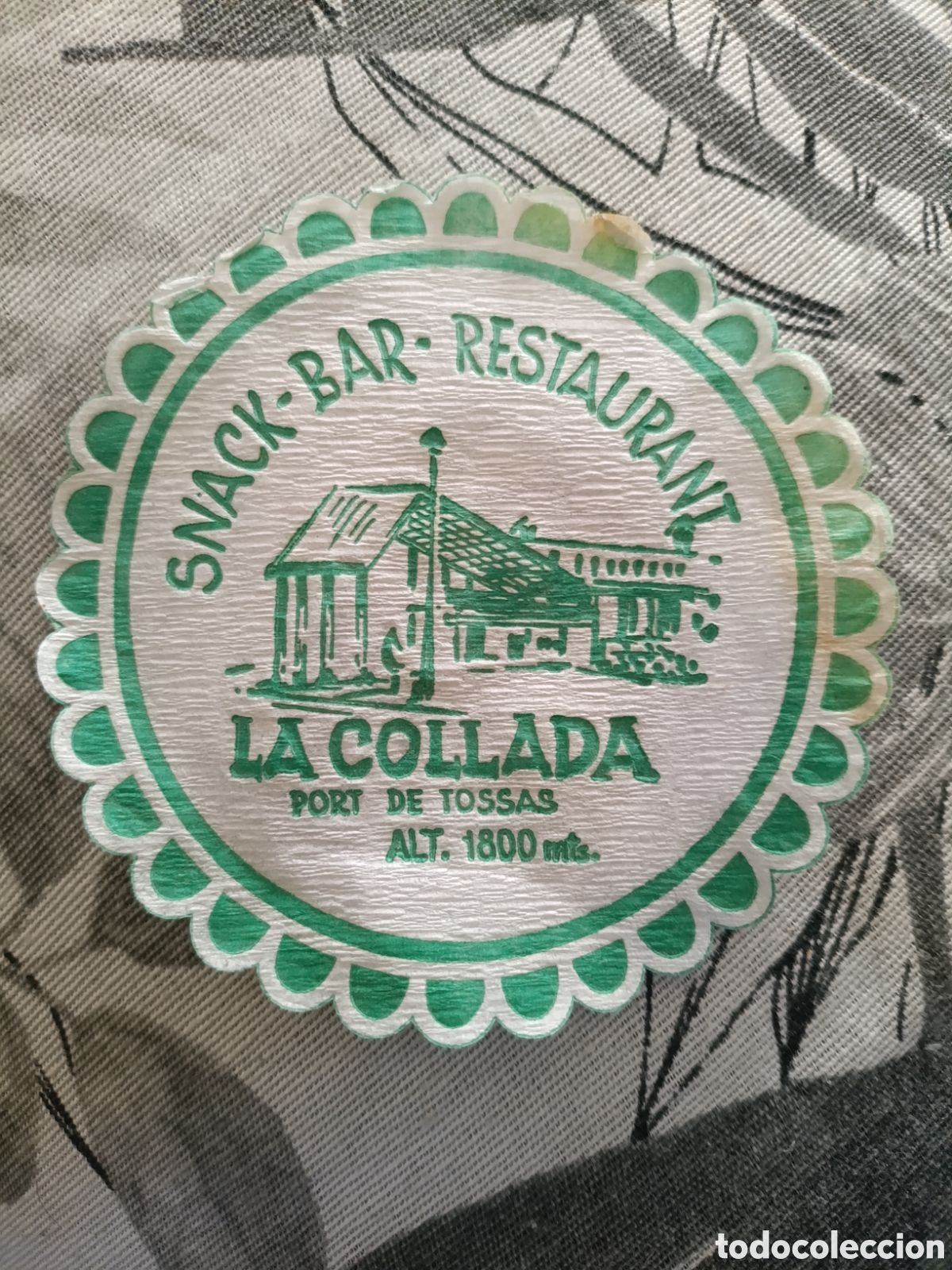 Otros art&iacute;culos de coleccionismo en papel: SNACK BAR RESTAURANT LA COLLADA [ POSA-VASOS A&Ntilde;OS 50-60 ]