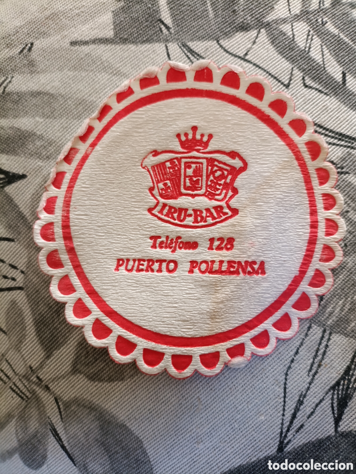 Otros art&iacute;culos de coleccionismo en papel: IRU-BAR PUERTO POLLENSA [ POSA-VASOS A&Ntilde;OS 50-60 ]