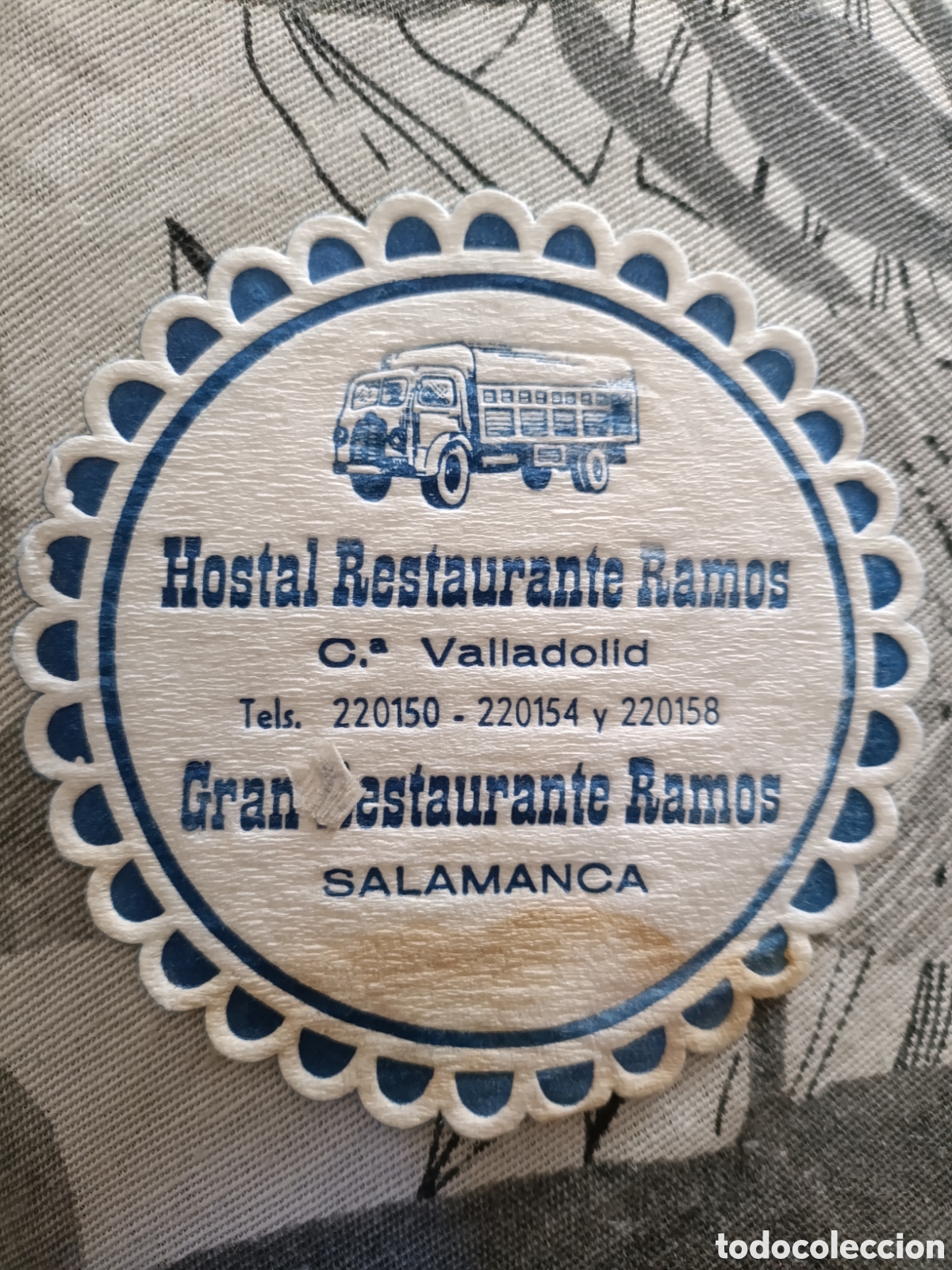 Otros art&iacute;culos de coleccionismo en papel: HOSTAL RESTAURANTE RAMOS GRAN RESTAURANTE RAMOS SALAMANCA VALLADOLID [ POSA-VASOS A&Ntilde;OS 50-60 ]