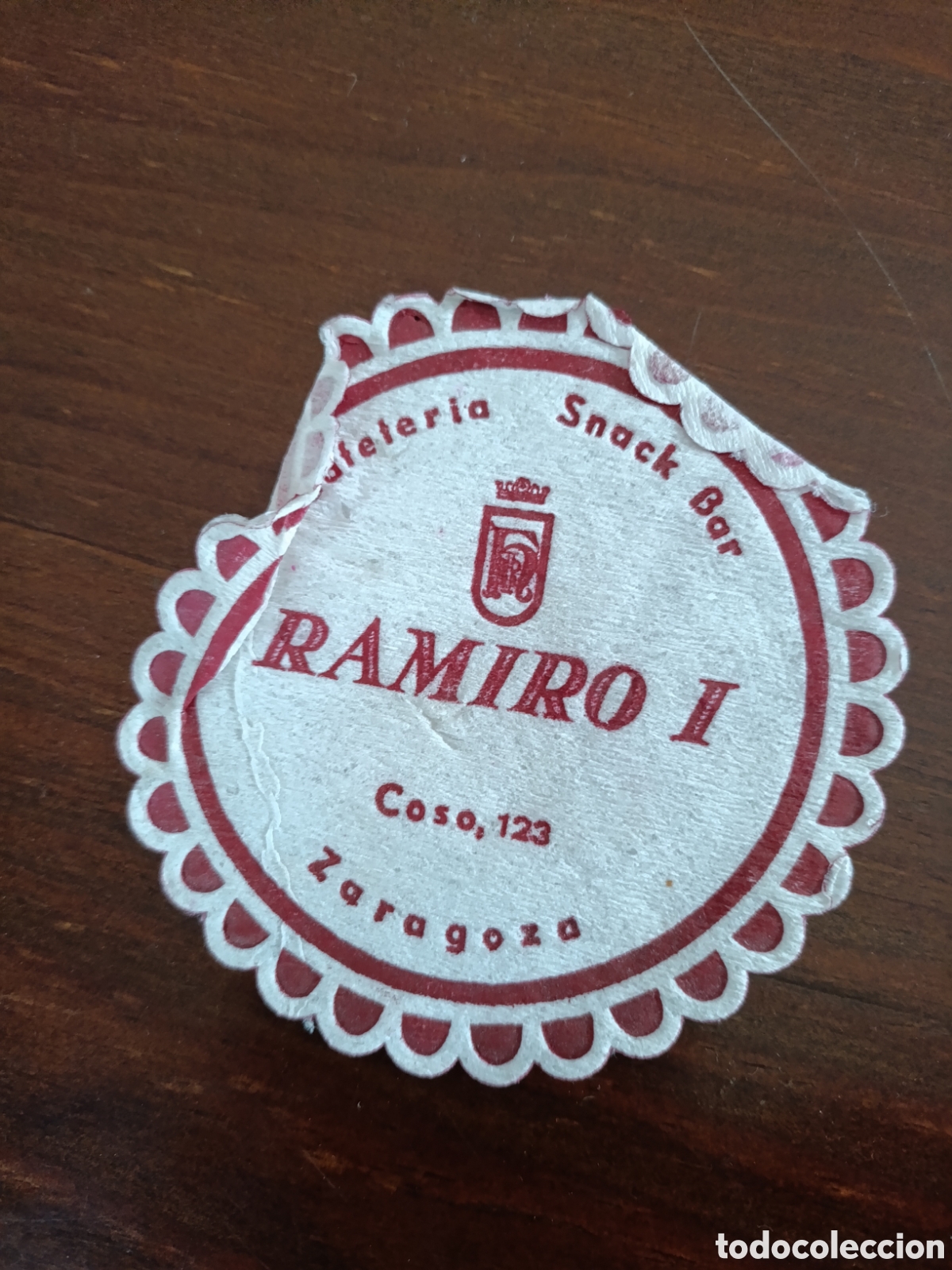 Otros art&iacute;culos de coleccionismo en papel: EL CAFETER&Iacute;A SNACKS BAR RAMIRO 1 ZARAGOZA [ VASOS A&Ntilde;OS 50-60 ]