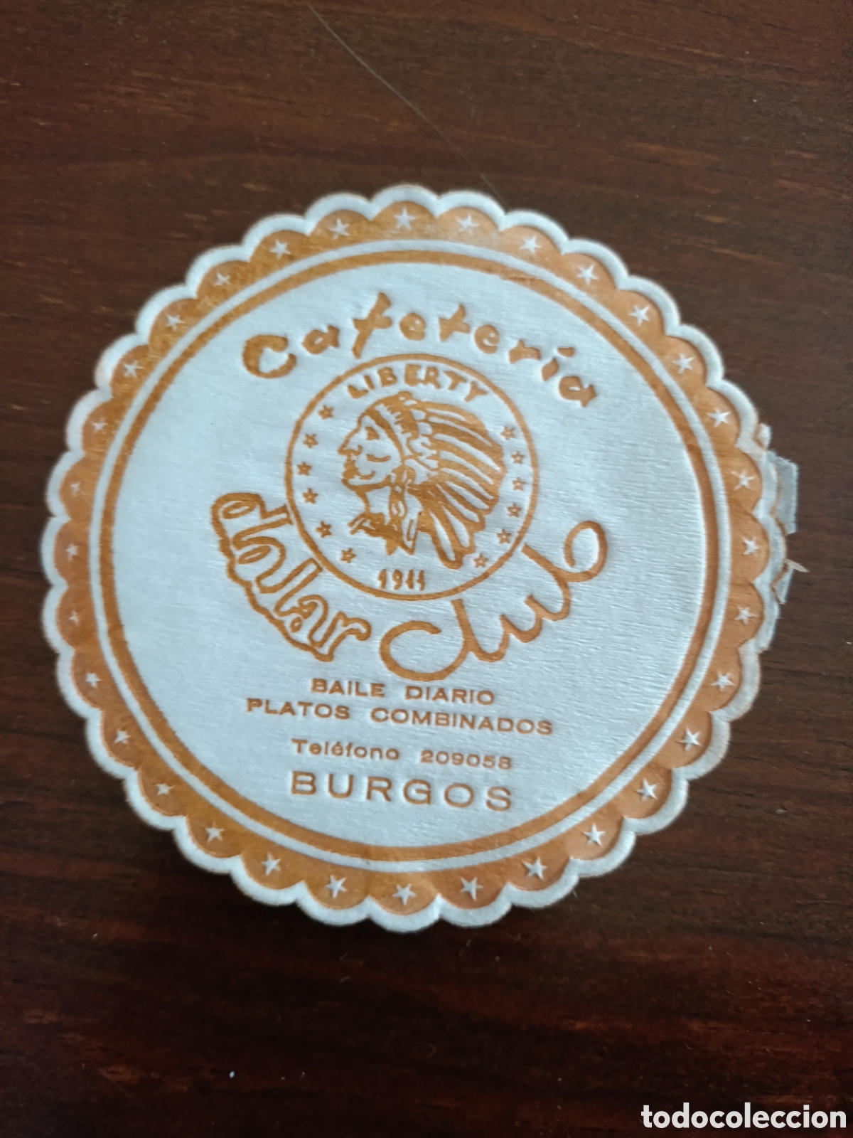Otros art&iacute;culos de coleccionismo en papel: CAFETER&Iacute;A D&Oacute;LAR CLUB BURGOS [ POSA-VASOS A&Ntilde;OS 50-60 ]