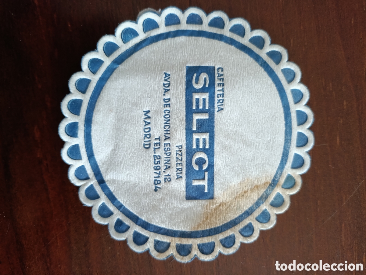 Otros art&iacute;culos de coleccionismo en papel: CAFETER&Iacute;A SELECT PIZZER&Iacute;A MADRID [ VASOS A&Ntilde;OS 50-60 ]